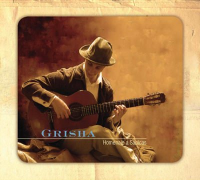Album cover of 'Homenaje a Sabicas' by Grisha Goryachev, featuring masterful flamenco guitar tributes to Sabicas
